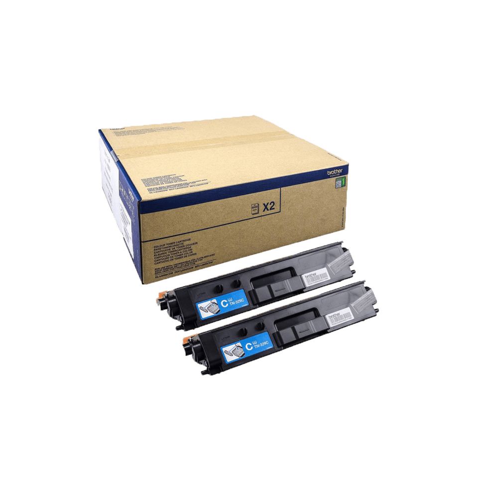 Brother TN329 Cyan toner 2 Pack Brother TN329 Cyan toner 2 Pack