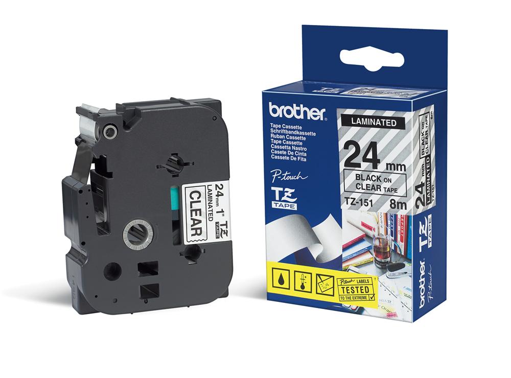 Brother P-touch TZe-151 szalag 24mm átl./fekete Brother P-touch TZe-151 szalag 24mm átl./fekete