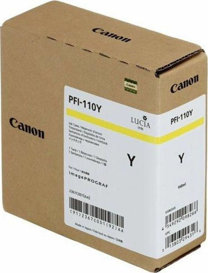 Canon PFI-110Y Yellow tintapatron Canon PFI-110Y Yellow tintapatron