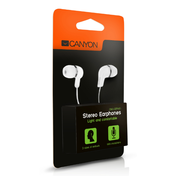 Canyon CNE-CEPM01W Headset White Canyon CNE-CEPM01W Headset White