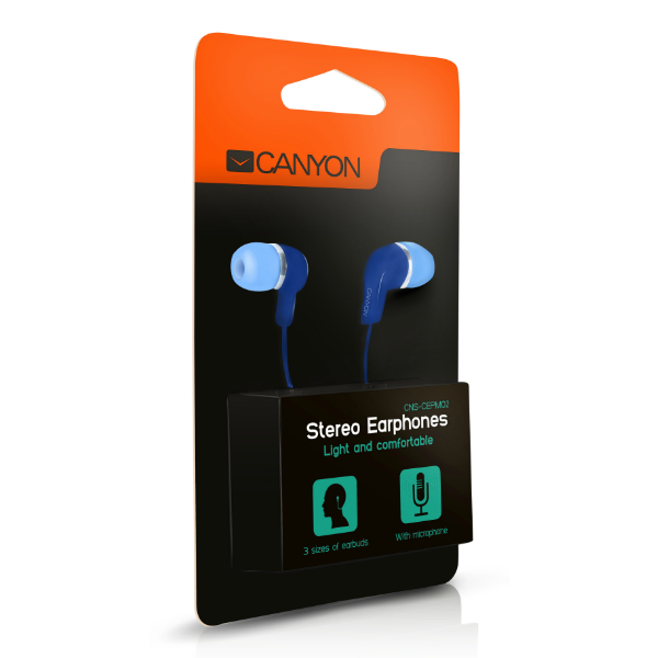 Canyon CNS-CEPM02BL Headset Blue Canyon CNS-CEPM02BL Headset Blue
