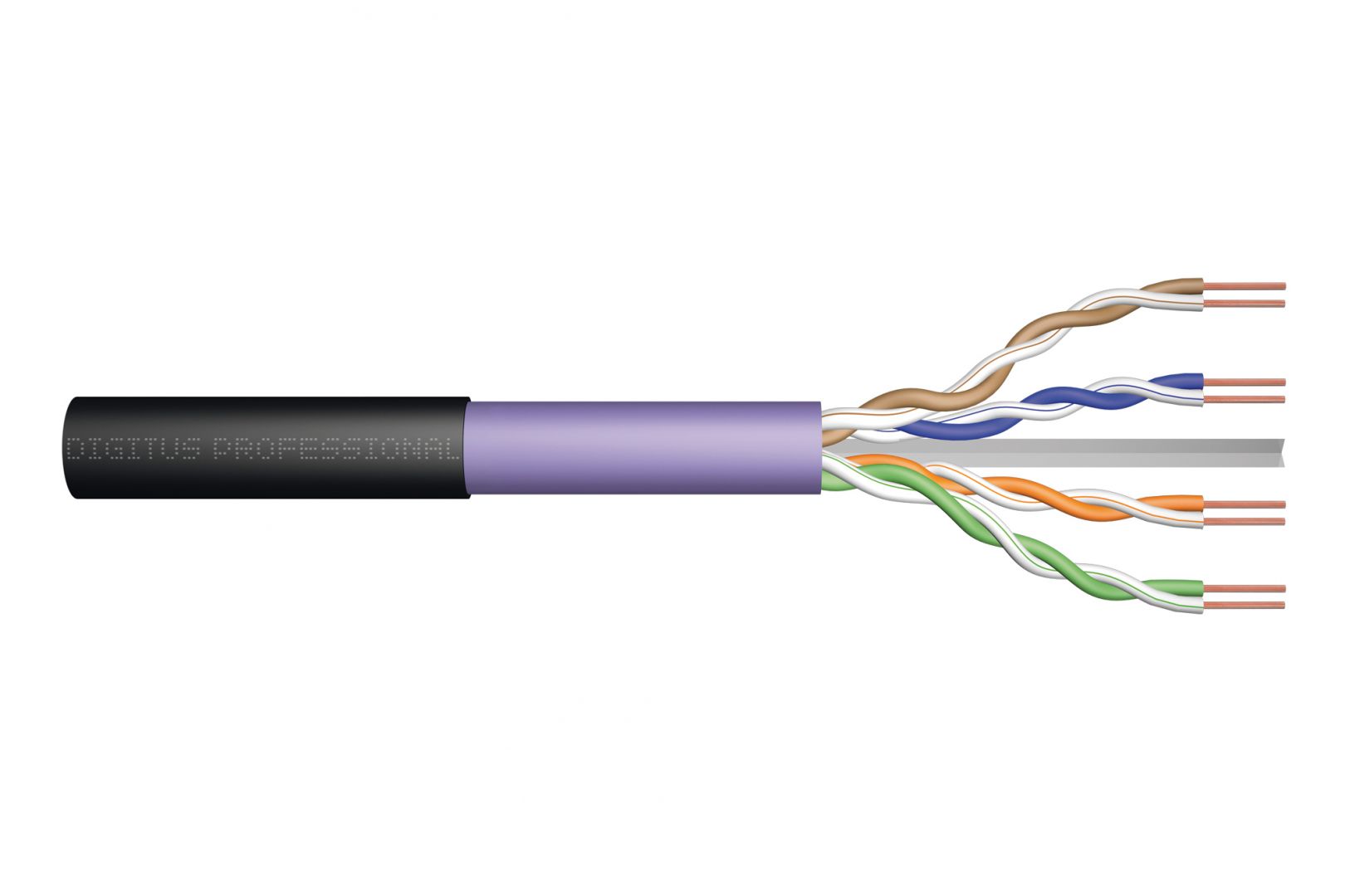 Hálózati kábelek Digitus CAT6 U-UTP Installation Cable 500m Black Hálózati kábelek Digitus CAT6 U-UTP Installation Cable 500m Black