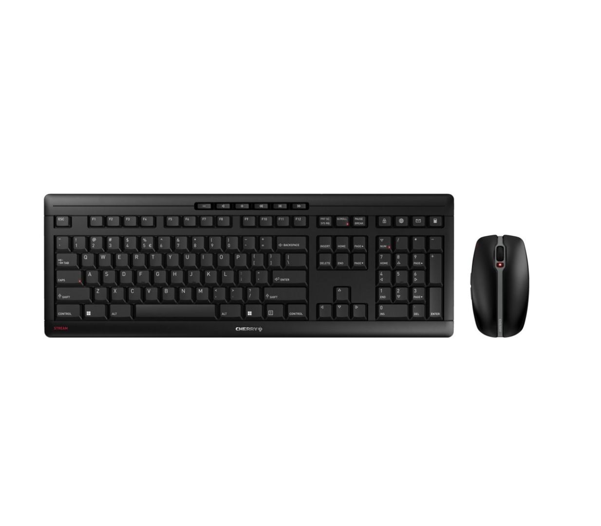 Cherry Stream Desktop Recharge billentyűzet + egér Black US Cherry Stream Desktop Recharge billentyűzet + egér Black US