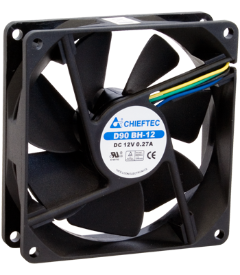 Ventilátorok, Hűtők, Előlapi panelek Chieftec AF-0925PWM Ház hűtő 4pin
