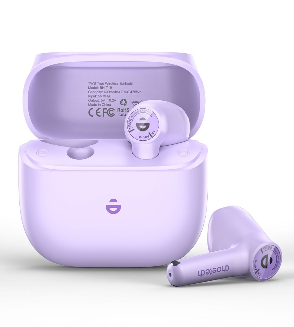 Choetech BH-T19 TwinkleMinis ENC TWS Bluetooth Headset Purple Choetech BH-T19 TwinkleMinis ENC TWS Bluetooth Headset Purple