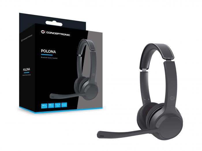 Conceptronic POLONA04B Bluetooth Headset Black Conceptronic POLONA04B Bluetooth Headset Black