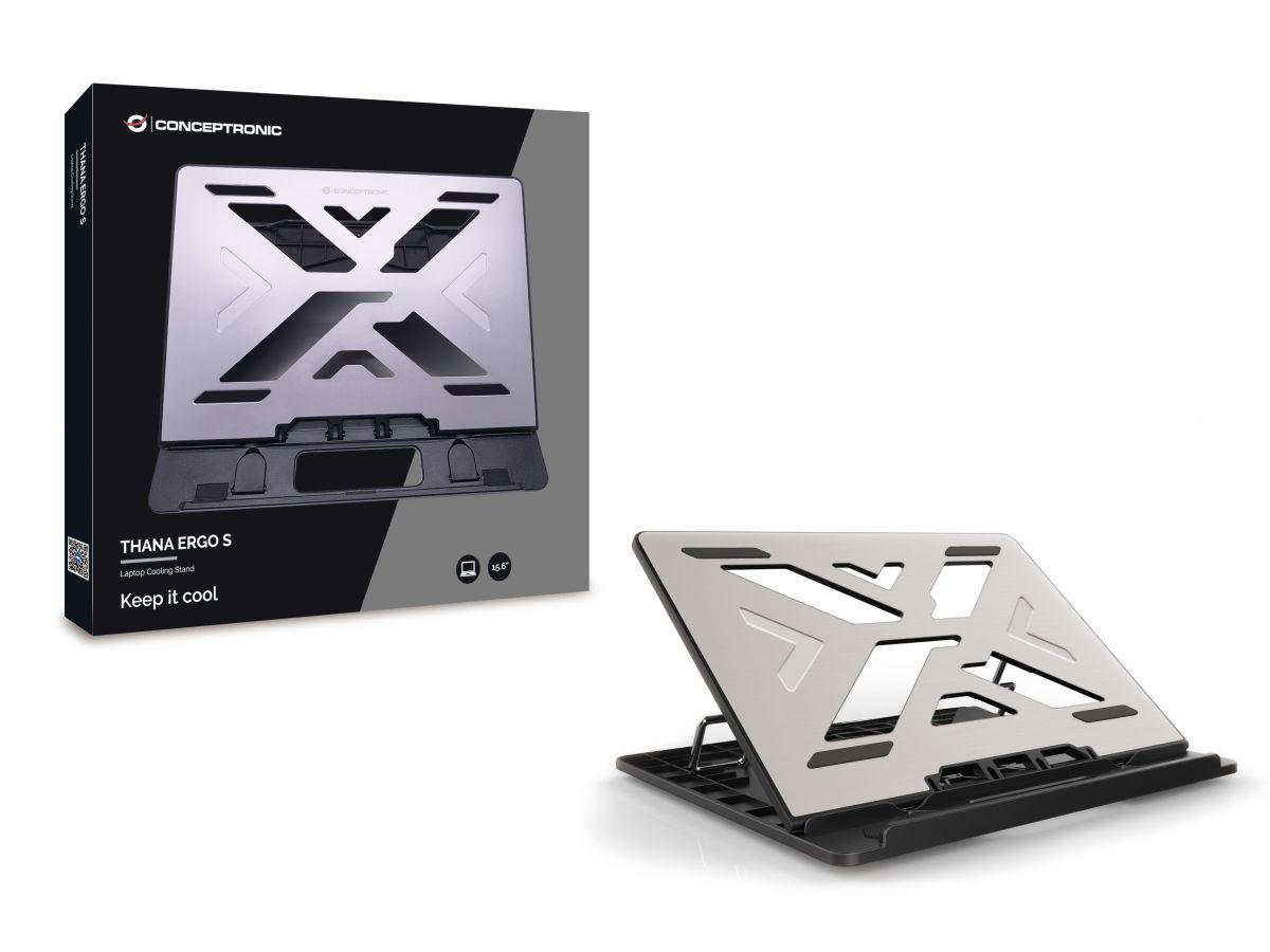 Notebook kiegészítő Conceptronic  THANA03G ERGO Laptop Cooling Pad Grey