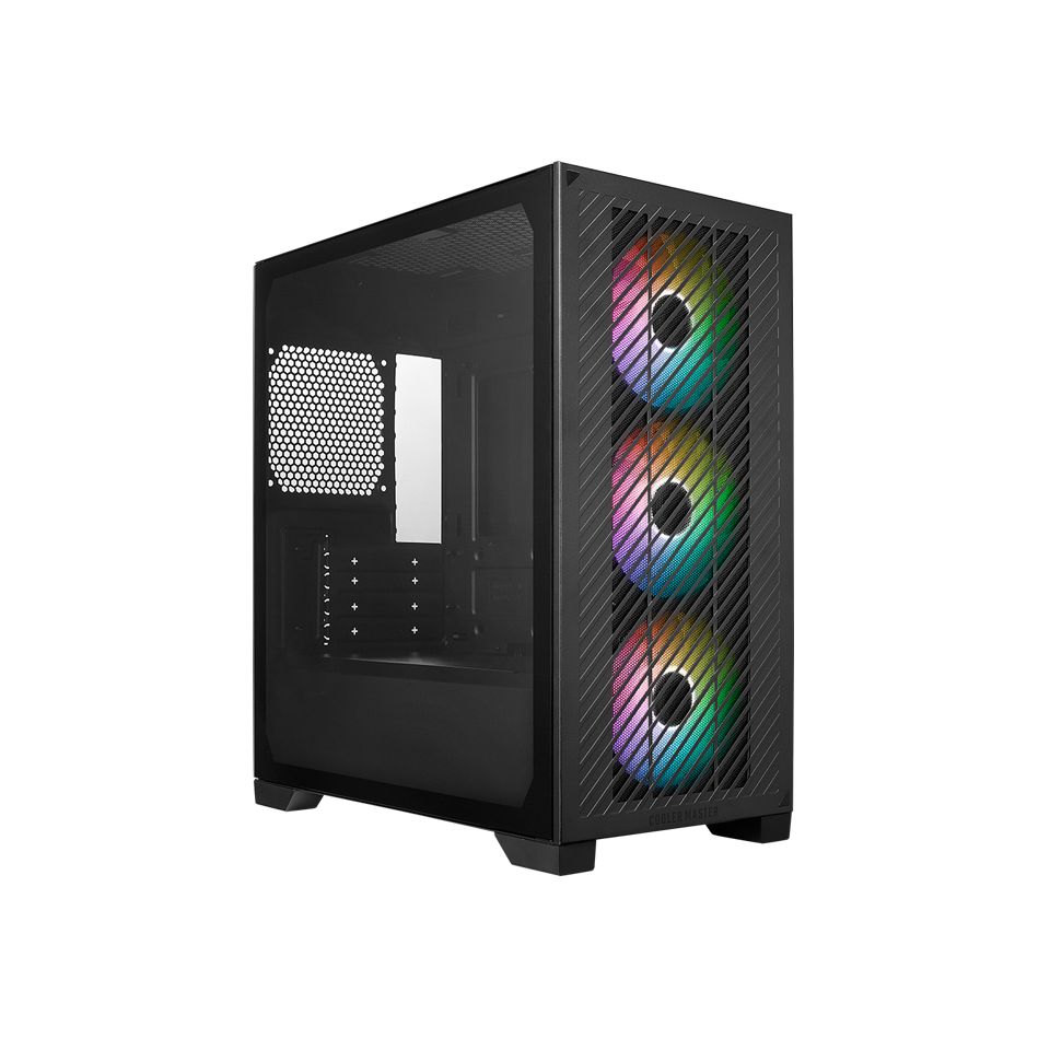 Ház Cooler Master Elite 301 Tempered Glass Black