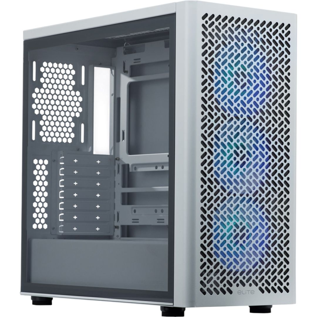 Ház Cooler Master Elite 502 Tempered Glass White Ház Cooler Master Elite 502 Tempered Glass White