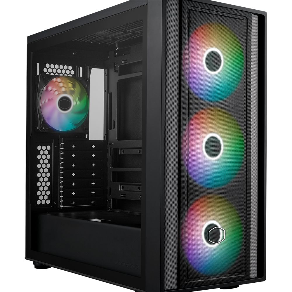 Ház Cooler Master MasterBox 600 Tempered Glass Black