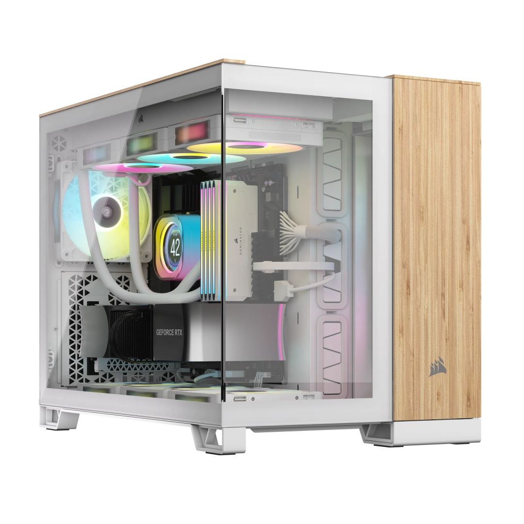 Ház Corsair 2500X Tempered Glass White/Bamboo Ház Corsair 2500X Tempered Glass White/Bamboo