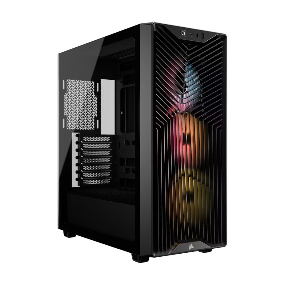 Ház Corsair 3200D RS ARGB Tempered Glass Black