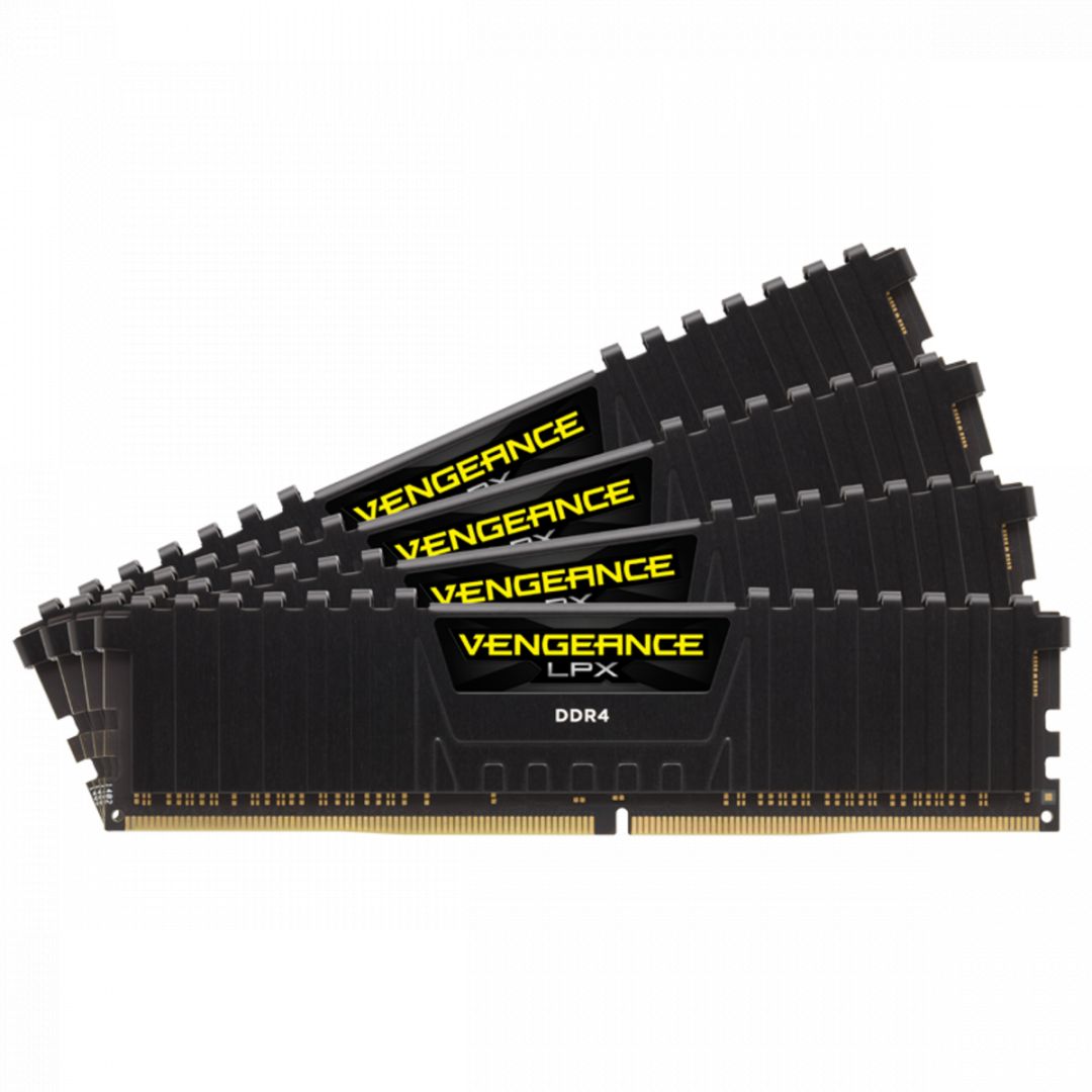 Memória Corsair 64GB DDR4 3200MHz Kit(4x16GB) Vengeance LPX Black