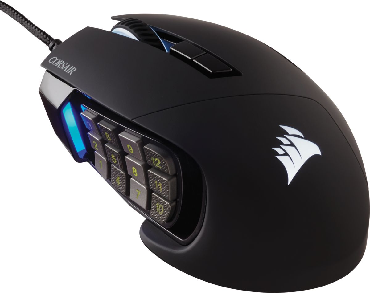 Egér Corsair Corsair Scimitar RGB Elite MOBA/MMO Black Egér Corsair Corsair Scimitar RGB Elite MOBA/MMO Black