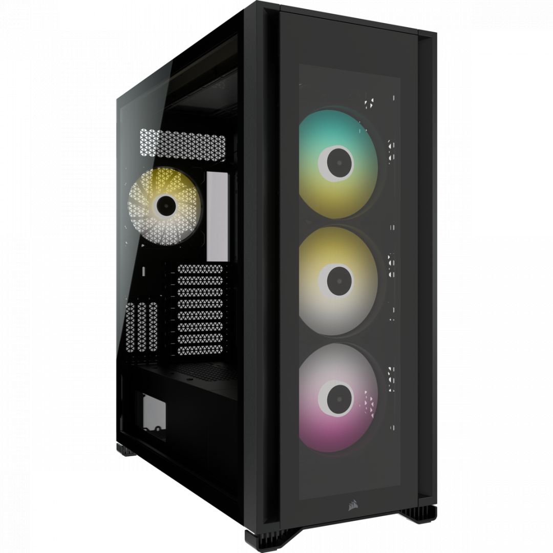 Ház Corsair iCUE 7000X RGB Tempered Glass Black