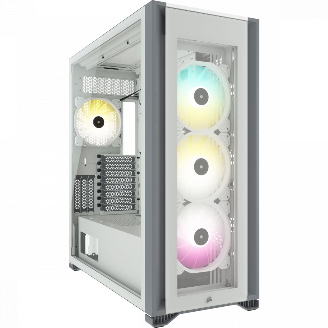 Ház Corsair iCUE 7000X RGB Tempered Glass White