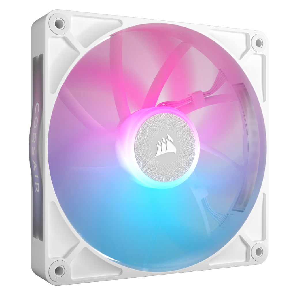 Ventilátorok, Hűtők, Előlapi panelek Corsair iCUE LINK RX140 RGB 140mm PWM Single Fan Expansion White