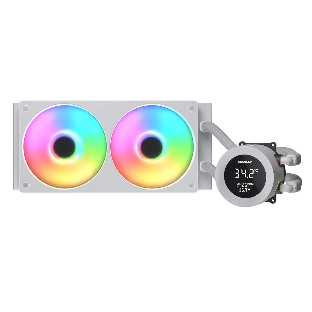 Ventilátorok, Hűtők, Előlapi panelek Cougar Poseidon Vistek 240 ARGB White Ventilátorok, Hűtők, Előlapi panelek Cougar Poseidon Vistek 240 ARGB White
