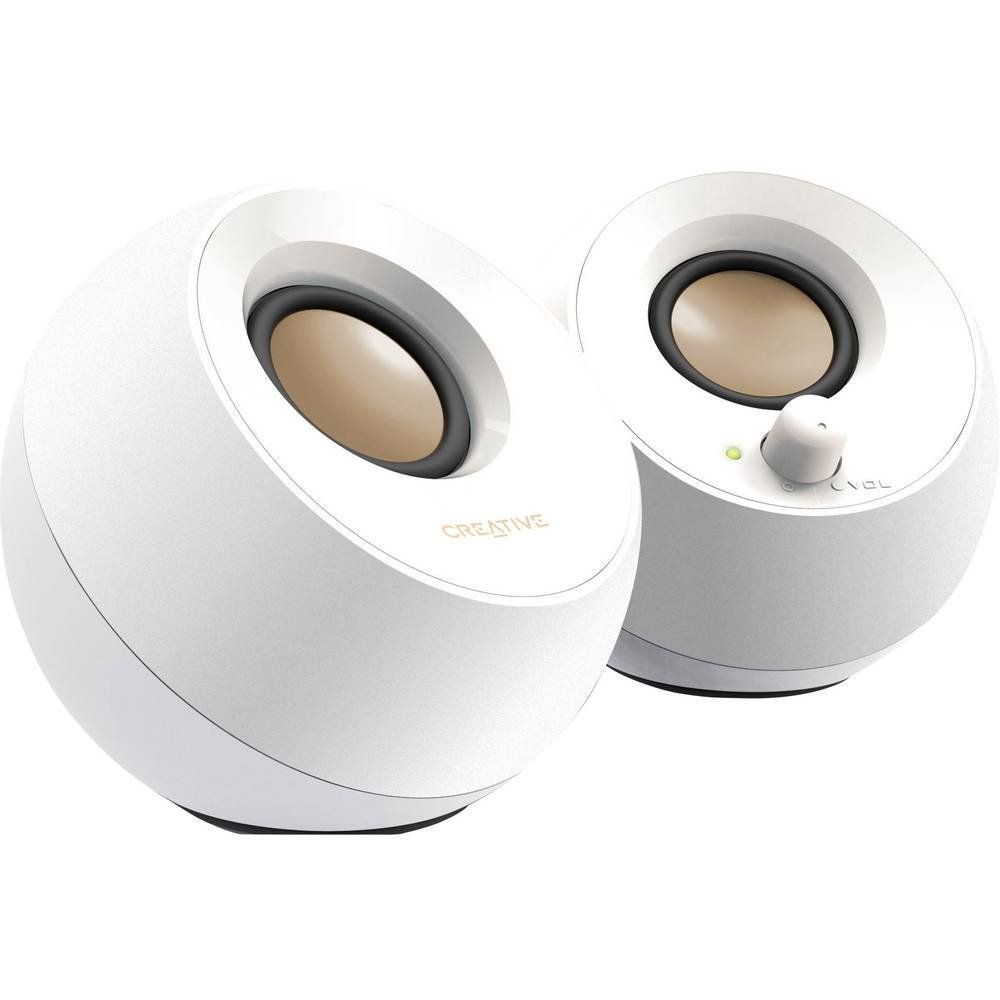 Hangszóró Creative Pebble 2.0 USB Desktop Speakers White Hangszóró Creative Pebble 2.0 USB Desktop Speakers White