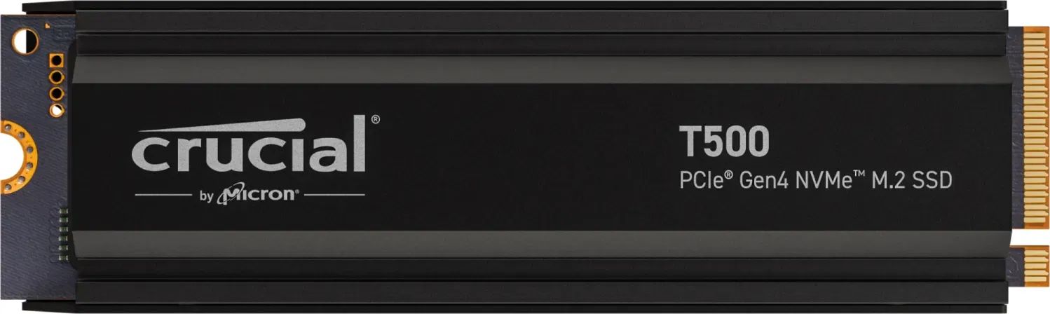 Winchester SSD Crucial 1TB M.2 2280 NVMe T500 with Heatsink Winchester SSD Crucial 1TB M.2 2280 NVMe T500 with Heatsink