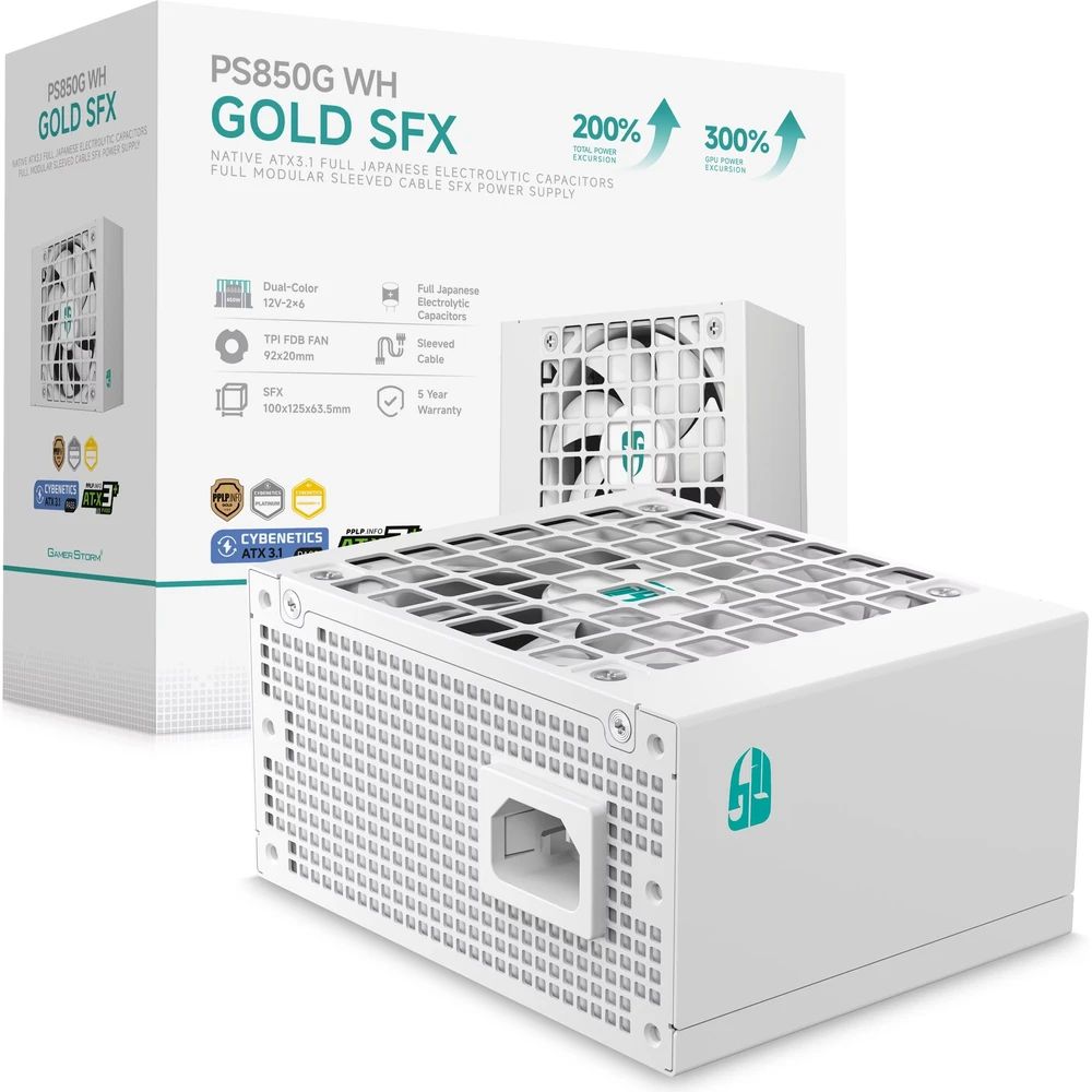 Tápegység DeepCool 850W 80+ Gold PS850G White