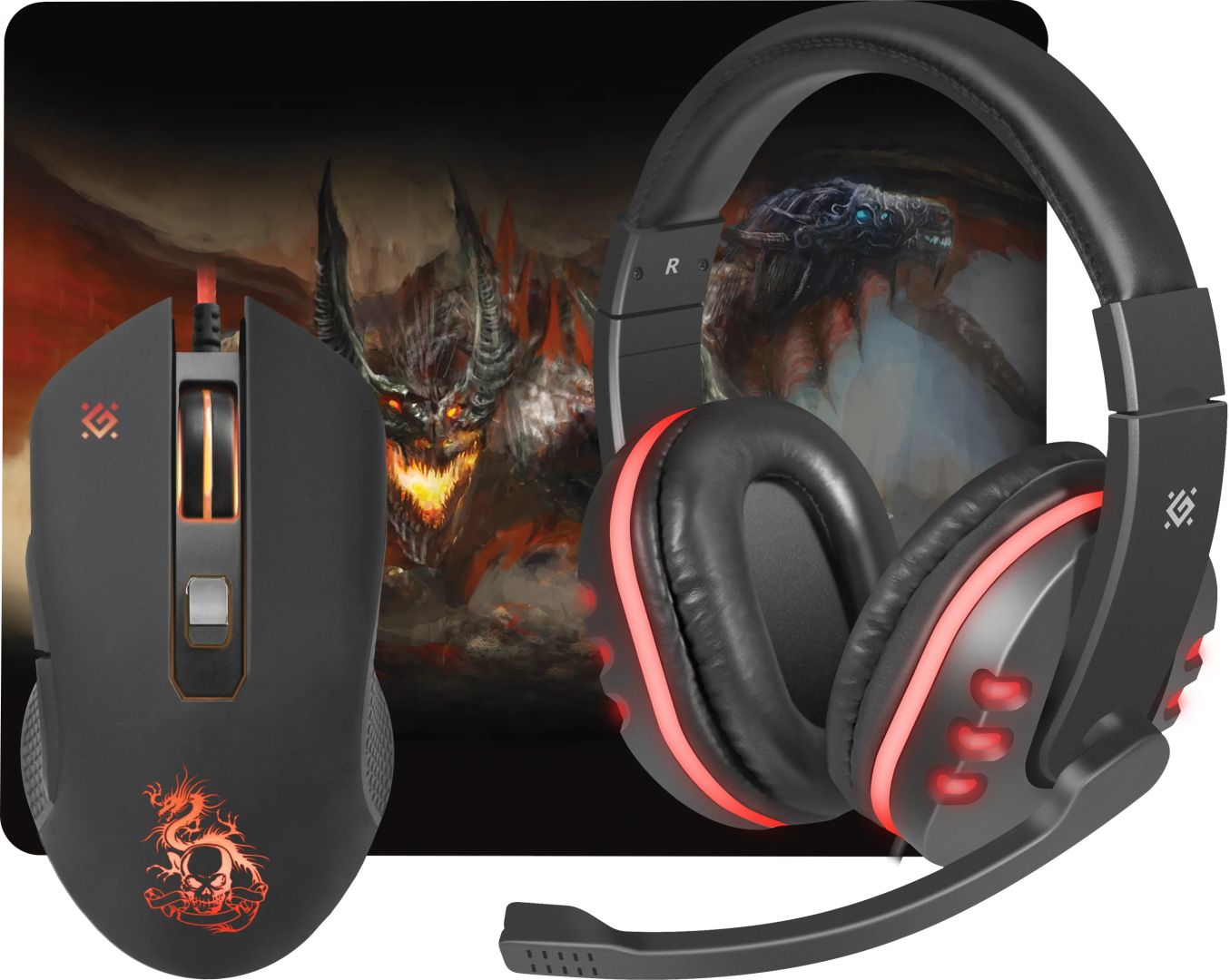 Defender Devourer MHP 006 Gaming Mouse Kit Black/Red Defender Devourer MHP 006 Gaming Mouse Kit Black/Red