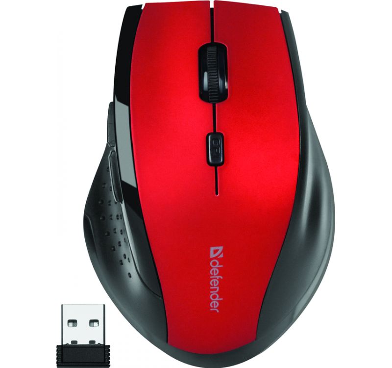 Defender MM-365 Wireless Mouse Black/Red Defender MM-365 Wireless Mouse Black/Red