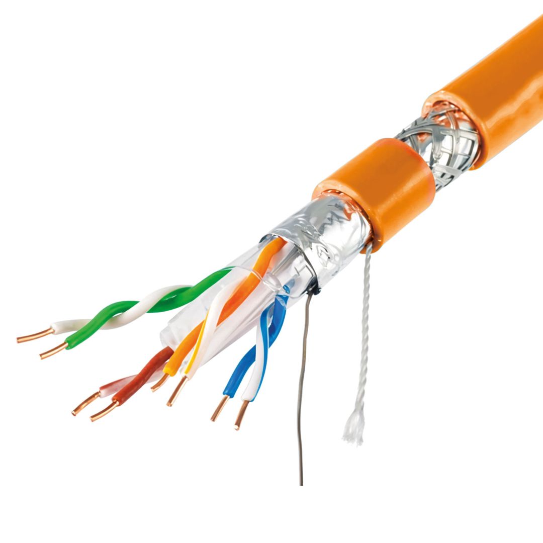 Hálózati kábelek Delight CAT6A S-FTP Installation Cable 500m Orange Hálózati kábelek Delight CAT6A S-FTP Installation Cable 500m Orange