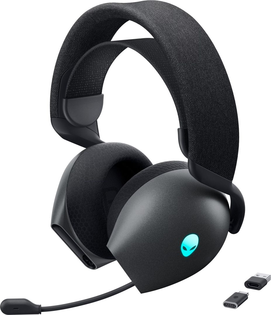 Dell AW725H Alienware Tri Mode Wireless Gaming Headset Dark Side of the Moon Dell AW725H Alienware Tri Mode Wireless Gaming Headset Dark Side of the Moon
