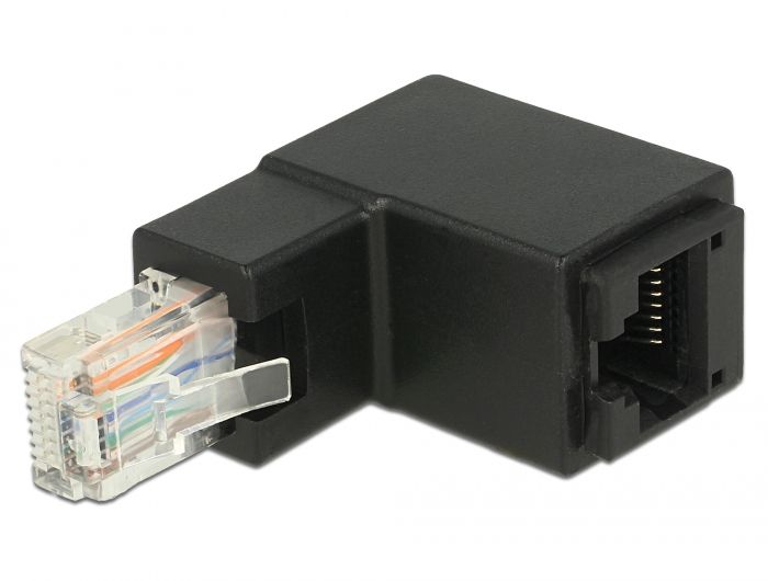 Hálózati eszközök DeLock Adapter RJ45 plug upwards angled > RJ45 jack Cat.6 UTP Hálózati eszközök DeLock Adapter RJ45 plug upwards angled > RJ45 jack Cat.6 UTP