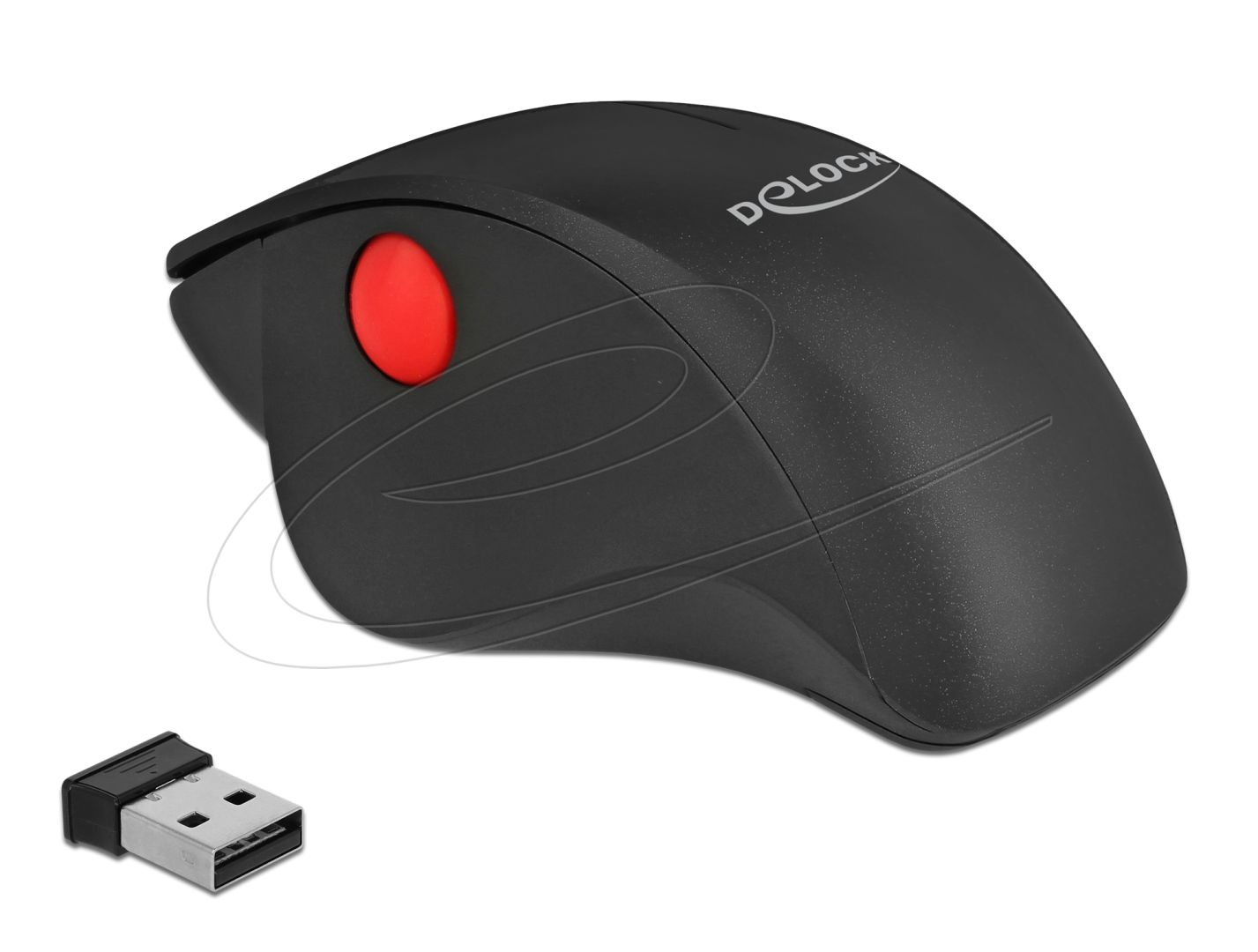 DeLock Ergonomic Wireless Vertical Mouse Black DeLock Ergonomic Wireless Vertical Mouse Black