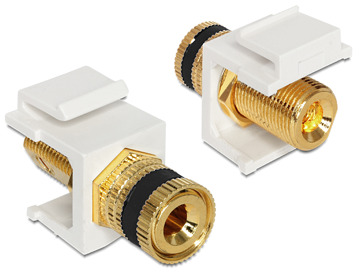 Hálózati eszközök DeLock Keystone module binding post > thread nut Black Hálózati eszközök DeLock Keystone module binding post > thread nut Black