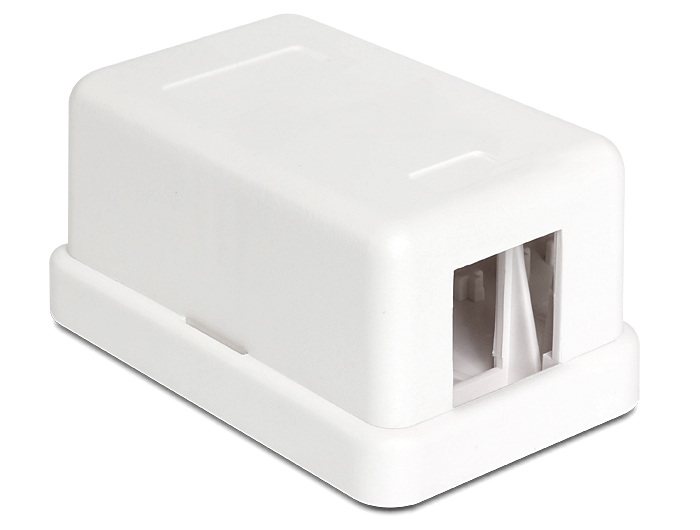 Hálózati eszközök DeLock Keystone Surface Mounted Box 1 Port White Hálózati eszközök DeLock Keystone Surface Mounted Box 1 Port White
