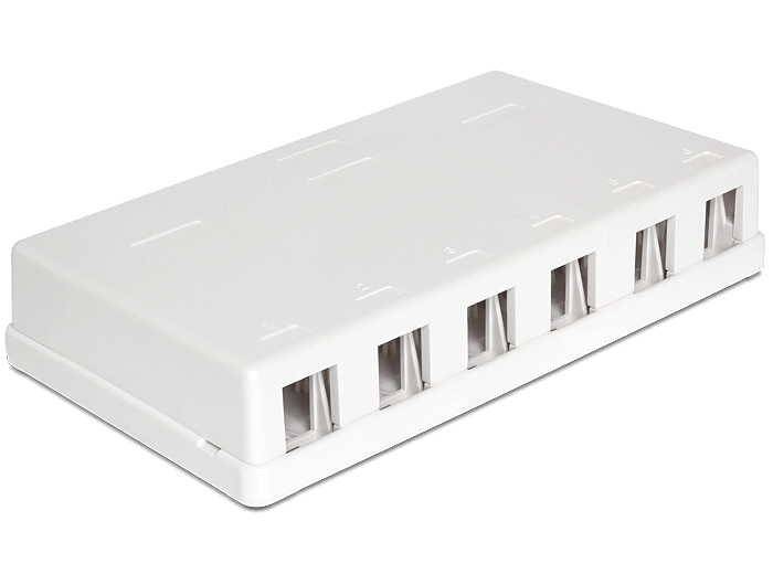 Hálózati eszközök DeLock Keystone Surface Mounted Box 6 Port
