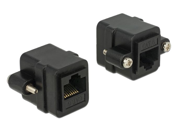 Hálózati eszközök DeLock RJ45 jack > RJ45 jack panel-mount Cat.6 UTP Adapter Hálózati eszközök DeLock RJ45 jack > RJ45 jack panel-mount Cat.6 UTP Adapter