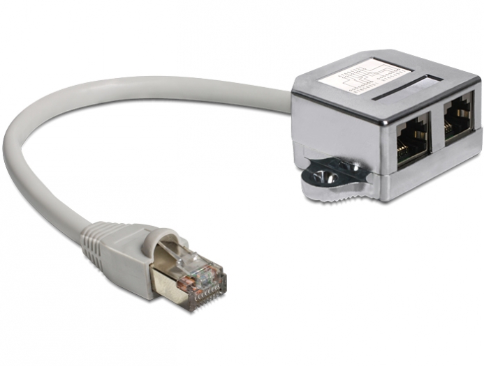 Hálózati eszközök DeLock RJ45 Port duplázó (1 x RJ45 dugó > 2 x RJ45 jack (2 x Ethernet) Hálózati eszközök DeLock RJ45 Port duplázó (1 x RJ45 dugó > 2 x RJ45 jack (2 x Ethernet)