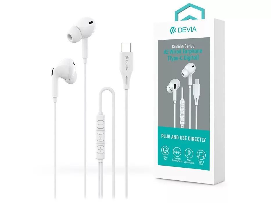 Devia ST108745 Kintone Series A2 headset White Devia ST108745 Kintone Series A2 headset White