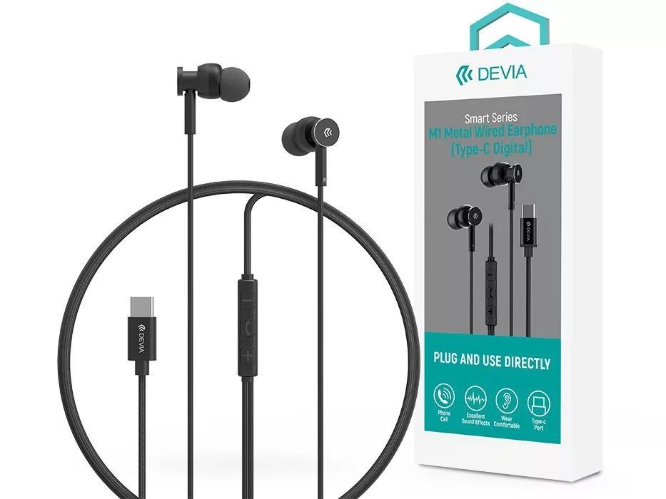 Devia ST108776 Smart Series M1 Metal In-Ear headset Black Devia ST108776 Smart Series M1 Metal In-Ear headset Black