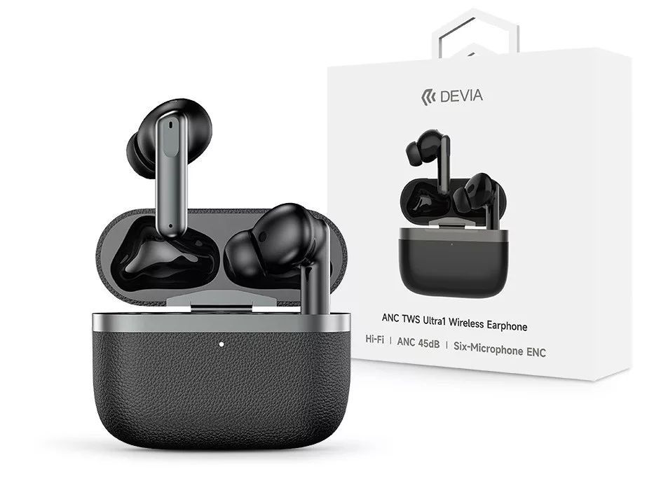 Devia ST120792 TWS-Ultra-1 ANC Headset Black Devia ST120792 TWS-Ultra-1 ANC Headset Black