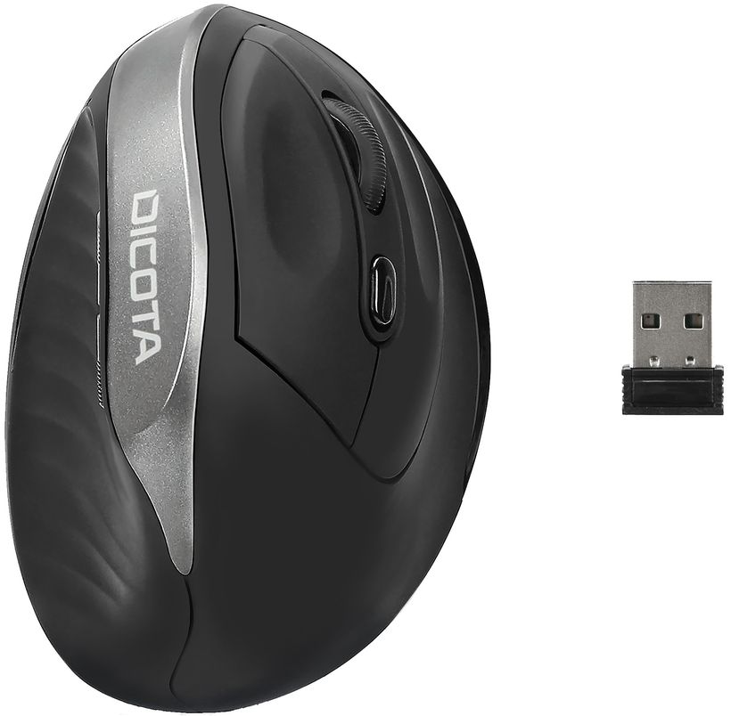 Dicota Relax Wireless Ergonomic Mouse Black Dicota Relax Wireless Ergonomic Mouse Black