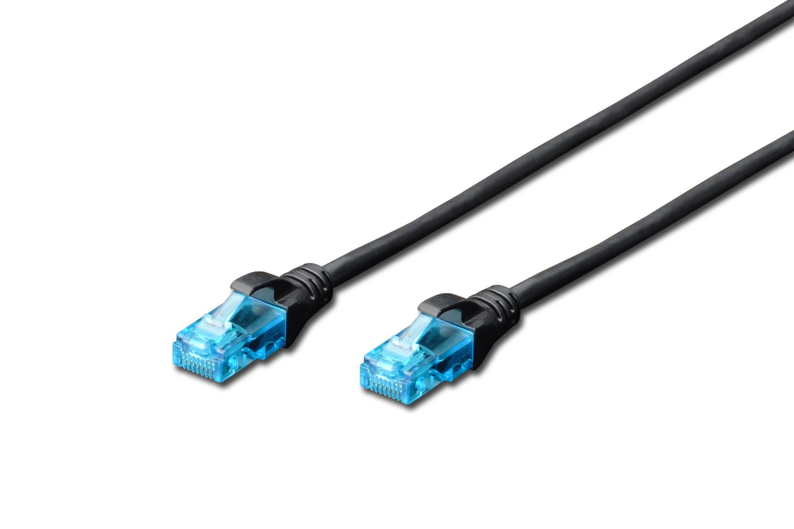 Hálózati kábelek Digitus CAT5e U-UTP Patch Cable 2m Black