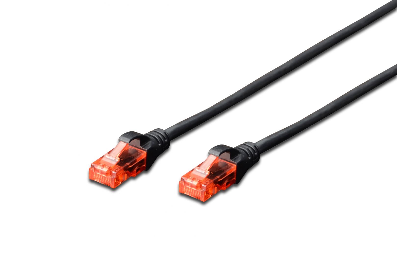 Hálózati kábelek Digitus CAT6 U-UTP Patch Cable 0,25m Black Hálózati kábelek Digitus CAT6 U-UTP Patch Cable 0,25m Black