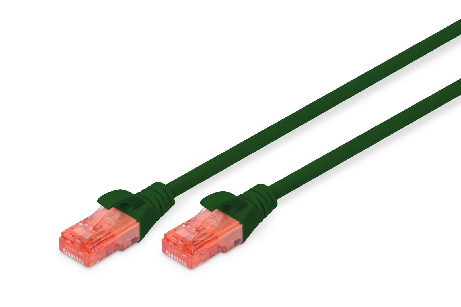 Hálózati kábelek Digitus CAT6 U-UTP Patch Cable 0,25m Green
