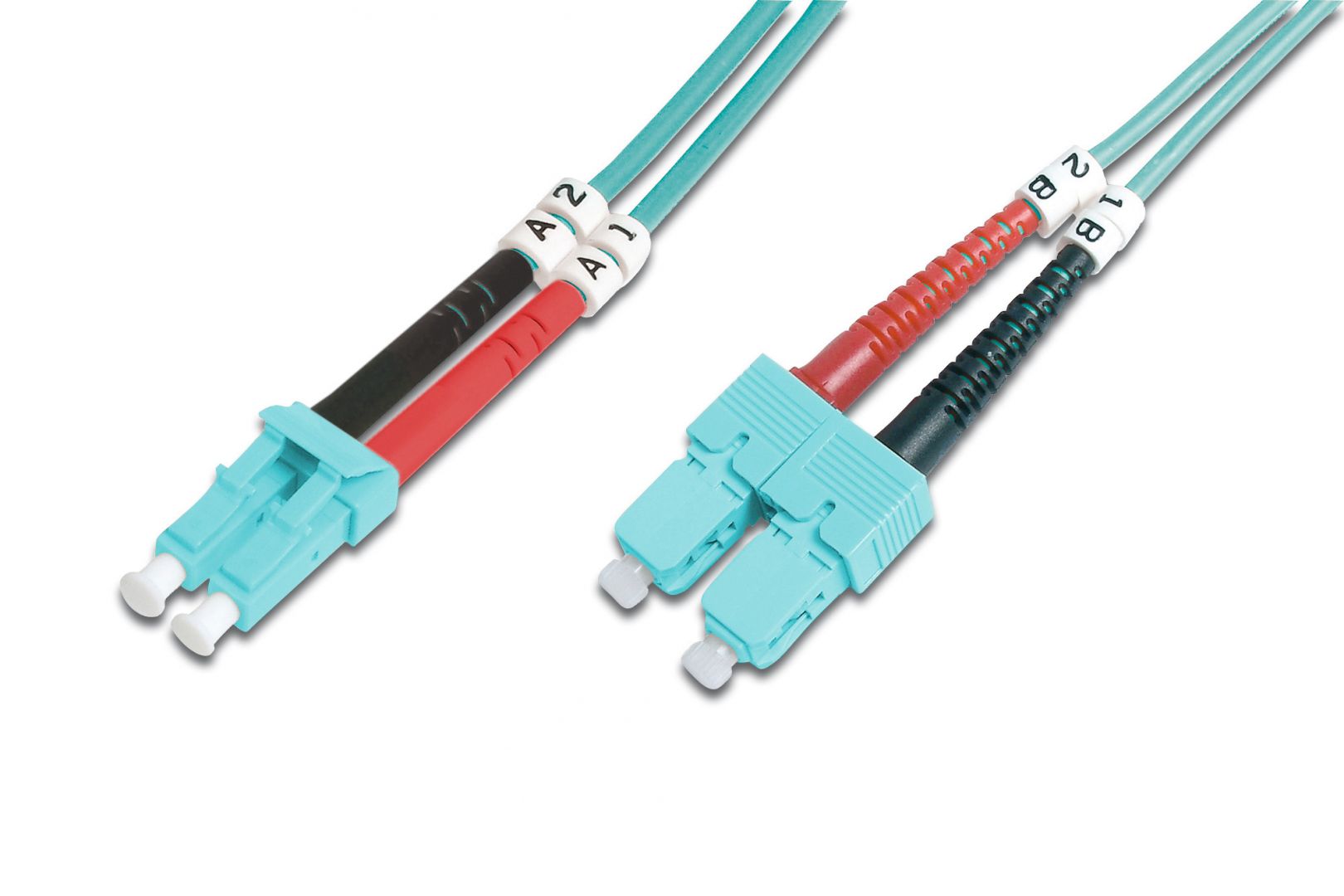 Hálózati kábelek Digitus DK-2532-10/3 száloptikás kábel 10 M LC SC I-VH OM3 Blue