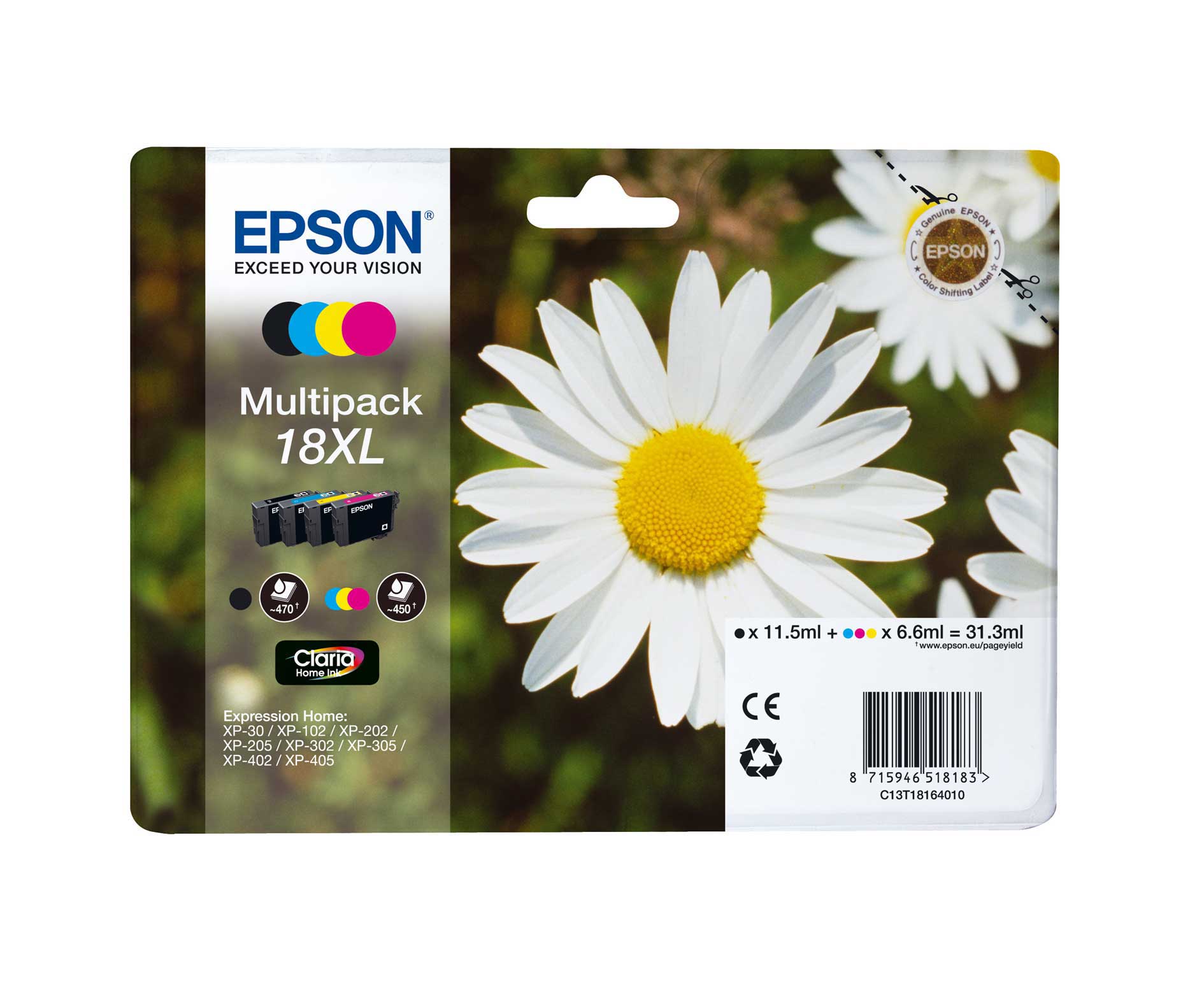 Epson T1816 (18XL) Multipack tintapatron Epson T1816 (18XL) Multipack tintapatron
