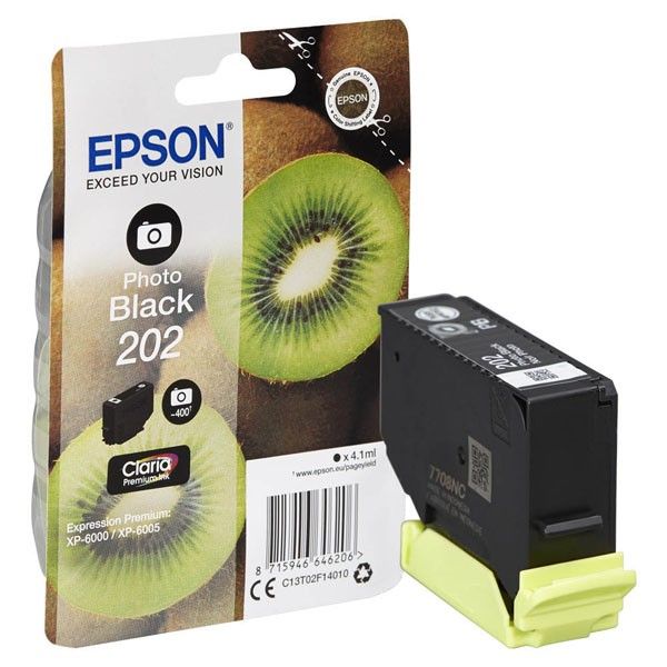 Epson T02F1 (202) Photo Black tintapatron Epson T02F1 (202) Photo Black tintapatron