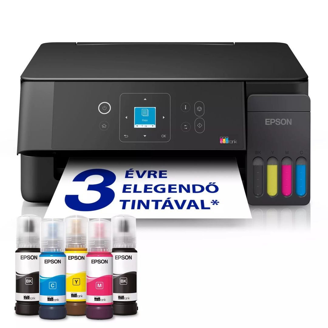 Multifunkciós nyomtató Epson EcoTank L3360W Wireless Tintasugaras Nyomtató/Másoló/Scanner