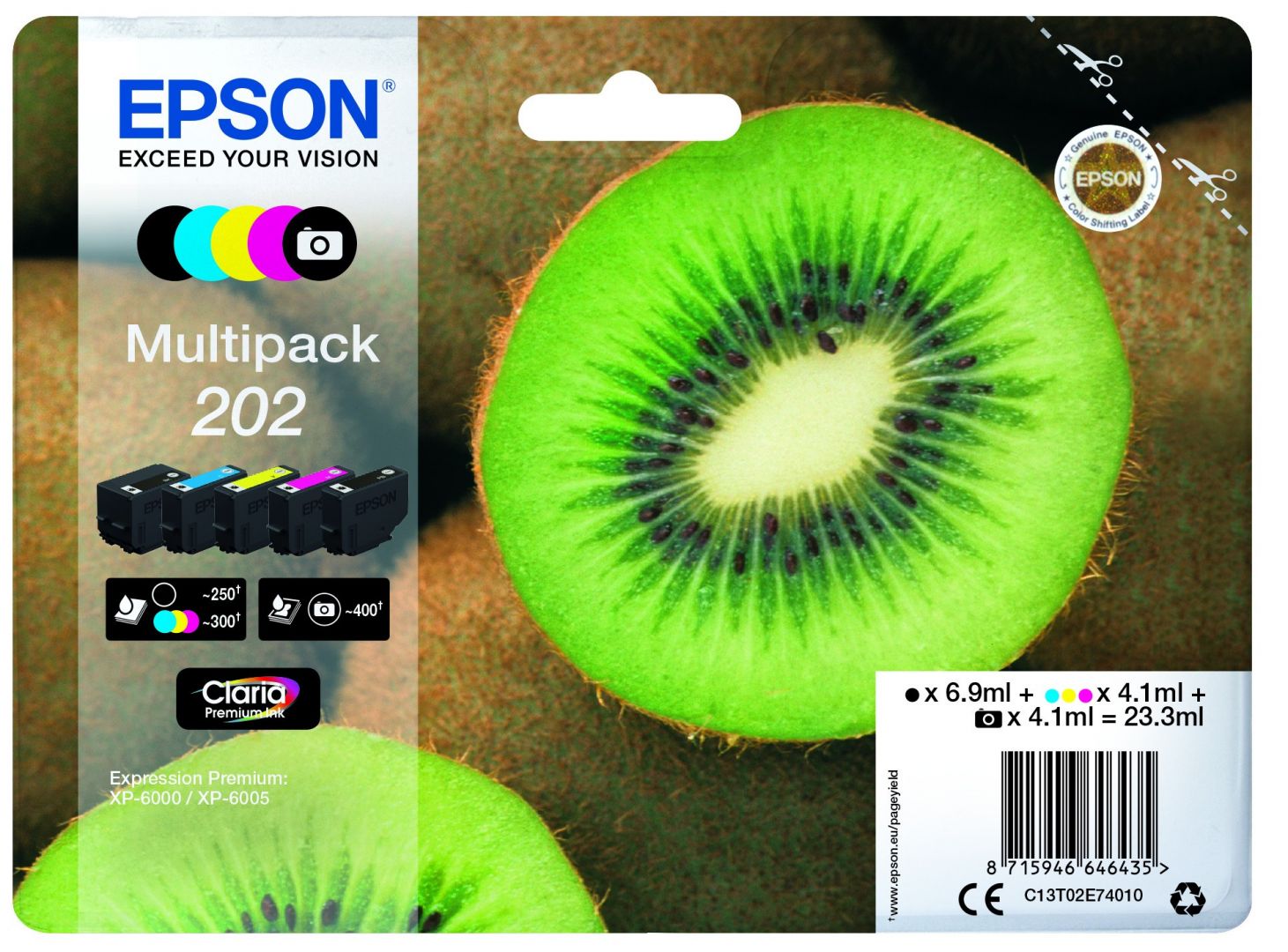 Epson T02E7 (202) Multipack tintapatron Epson T02E7 (202) Multipack tintapatron