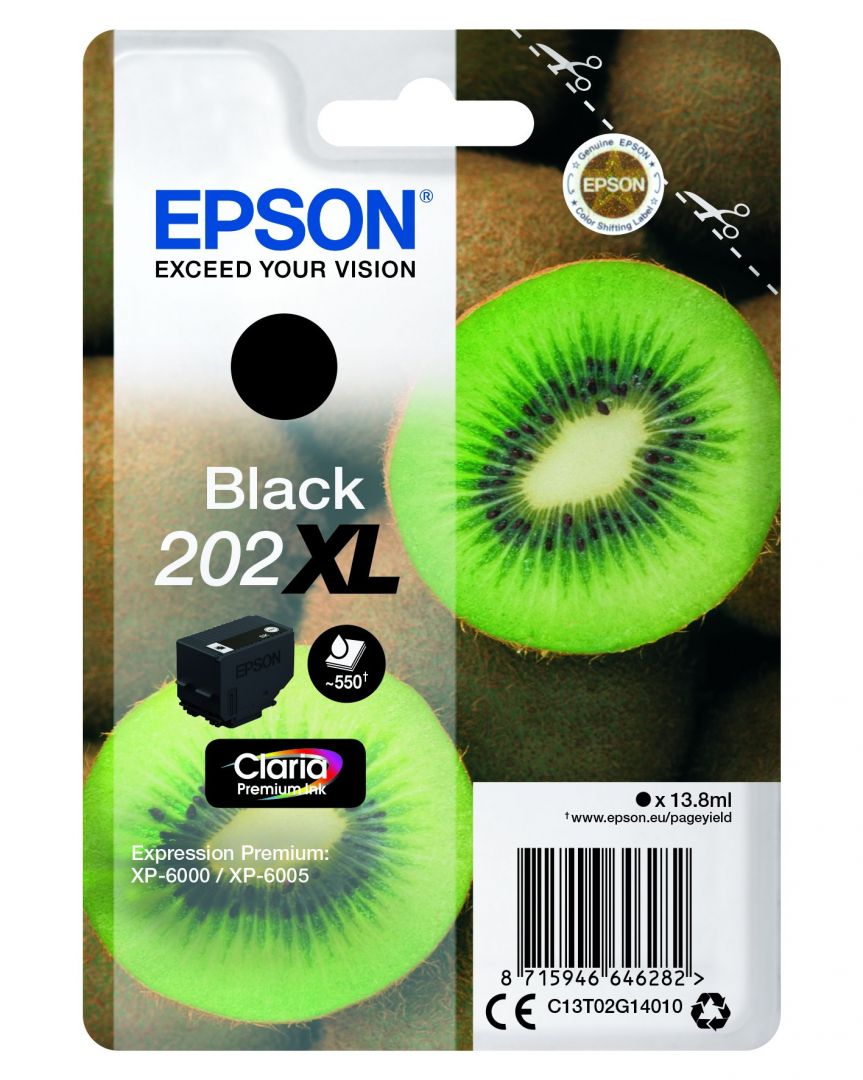 Epson T02G1 (202XL) Black tintapatron Epson T02G1 (202XL) Black tintapatron
