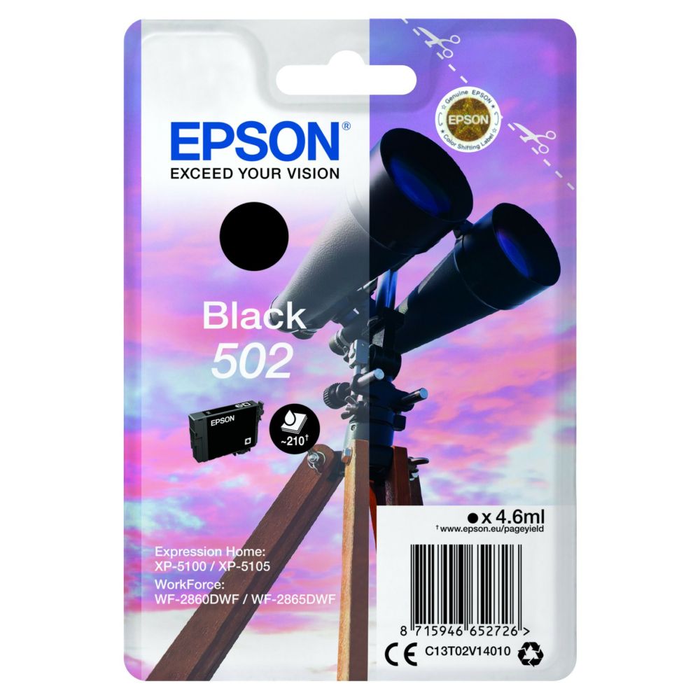 Epson T02V1 (502) Black tintapatron Epson T02V1 (502) Black tintapatron